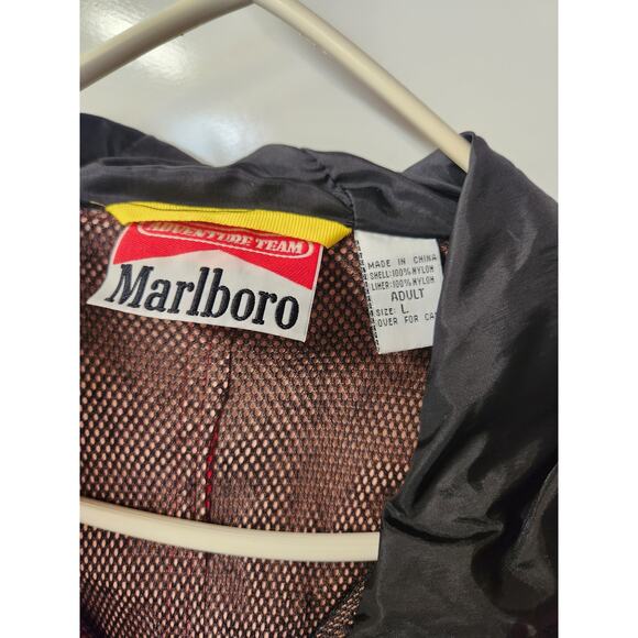 Vintage Men’s Marlboro Cigarettes Full Zip Jacket 90s Size Large Adventure Gear - Picture 2 of 3
